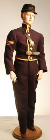Click to enlarge image  - Lord Christopher Mold Set - Union Soldier - Shell Jacket, Trowsers, Pouch, Kepi (hat)