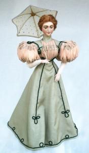 Click to enlarge image  - Lady Kathryn Mold Set - 1895 Gored Skirt, Bodice with puffed sleeves