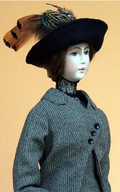 Click to enlarge image  - Lady Marion 17 inch Mold Set - 1912 Traveling Suit
