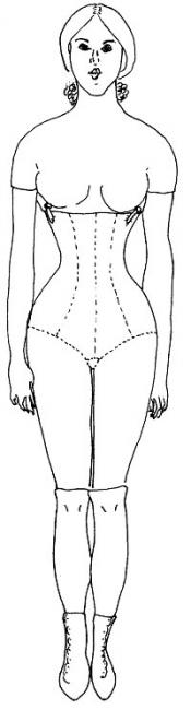 Click to enlarge image Body Pattern for Lady Marion 17 - Pattern # 30-17