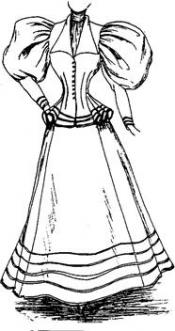 Click to enlarge image 1893 Spring Dress - Pattern 34